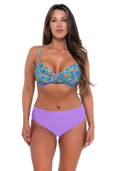 Sunsets Pansy Fields Crossroads Underwire Top