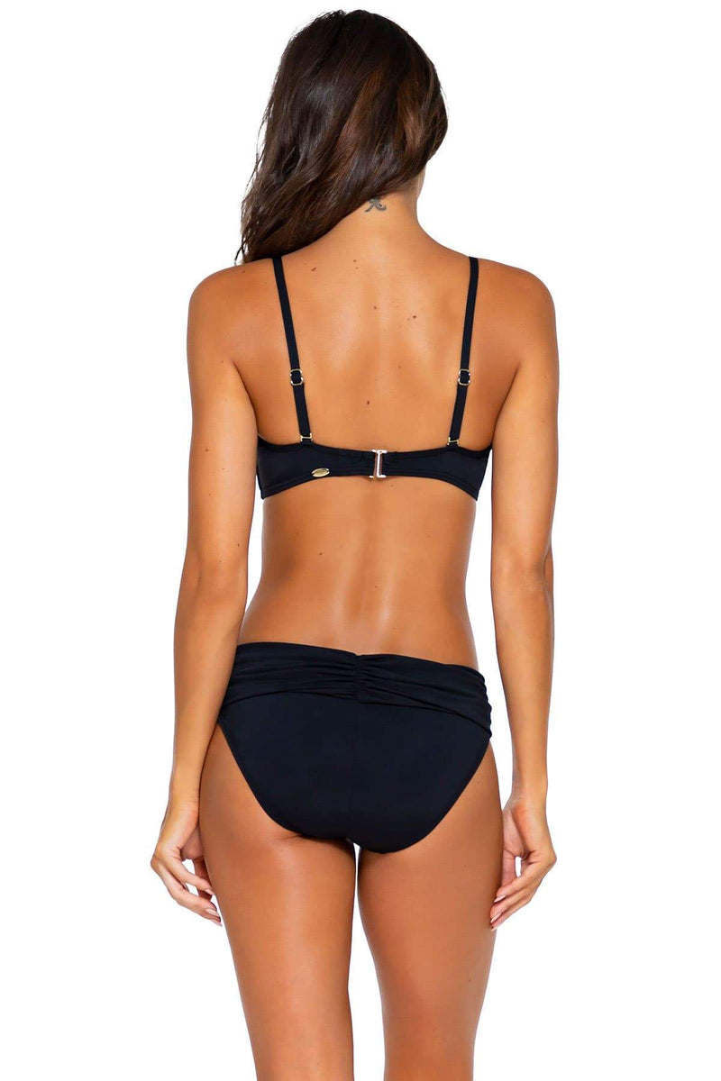 Sunsets 55 Iconic Twist Bandeau Black T 1 Womens Swimwear