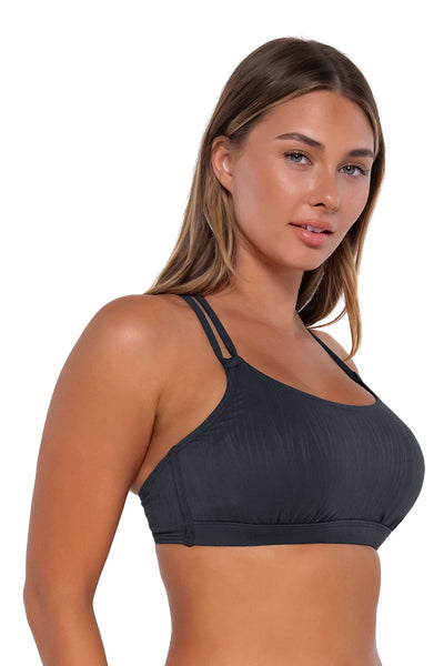 Sunsets Slate Seagrass Texture Taylor Bralette Top