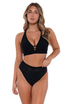 Sunsets Black Annie High Waist Bottom