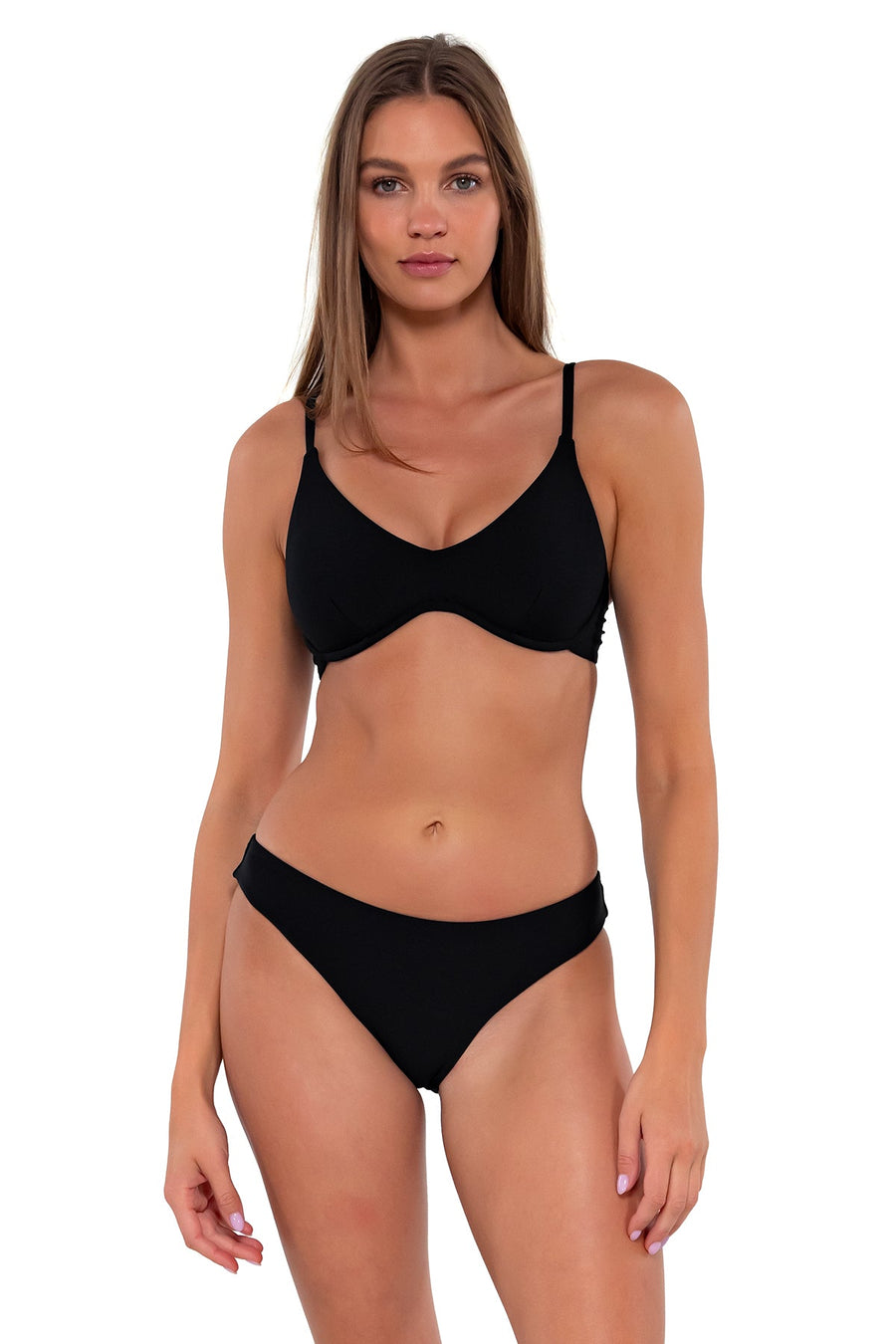 Sunsets Black Collins Hipster Bottom