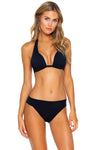 Sunsets Black Marilyn Halter Top - Key West Swimwear