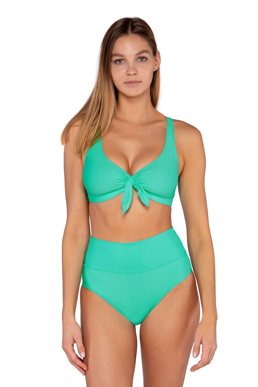 Sunsets Mint Hannah High Waist Bottom