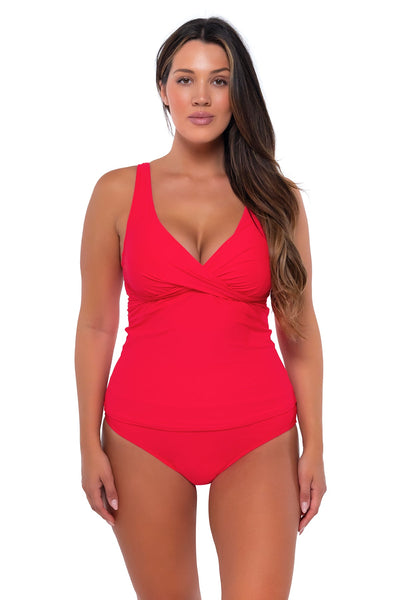 Sunsets Geranium Elsie Tankini Top