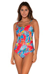 Sunsets Tiger Lily Taylor Tankini Top
