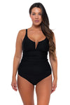 Sunsets Black Zuri V-Wire Tankini Top