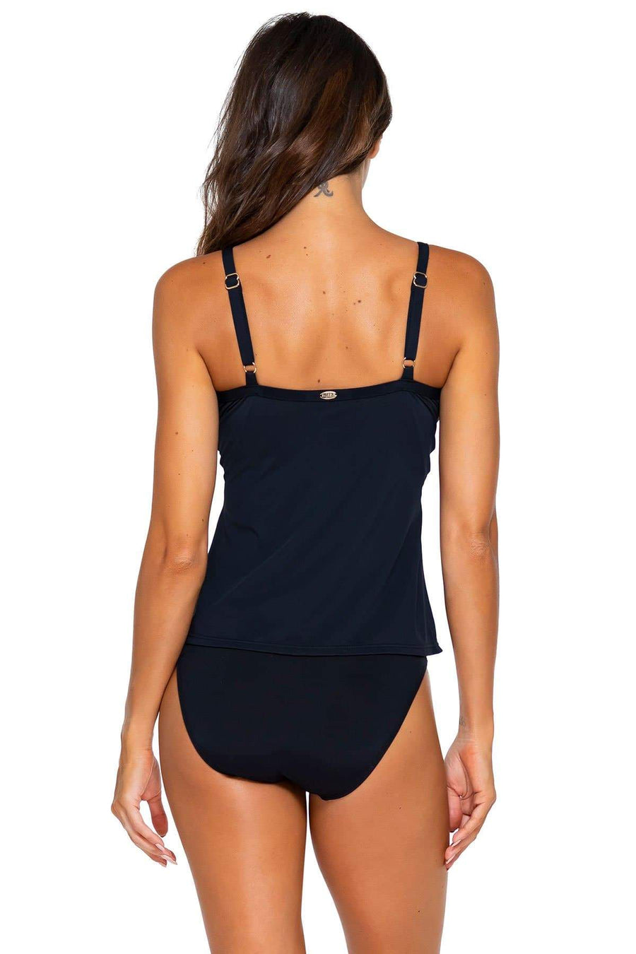 Sunsets Black Forever Tankini Top - Key West Swimwear