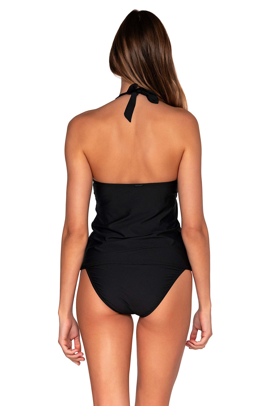 Sunsets Black Heidi Tankini Top