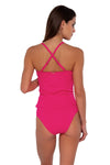 Sunsets Begonia Sandbar Rib Simone Tankini Top
