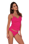 Sunsets Begonia Sandbar Rib Simone Tankini Top