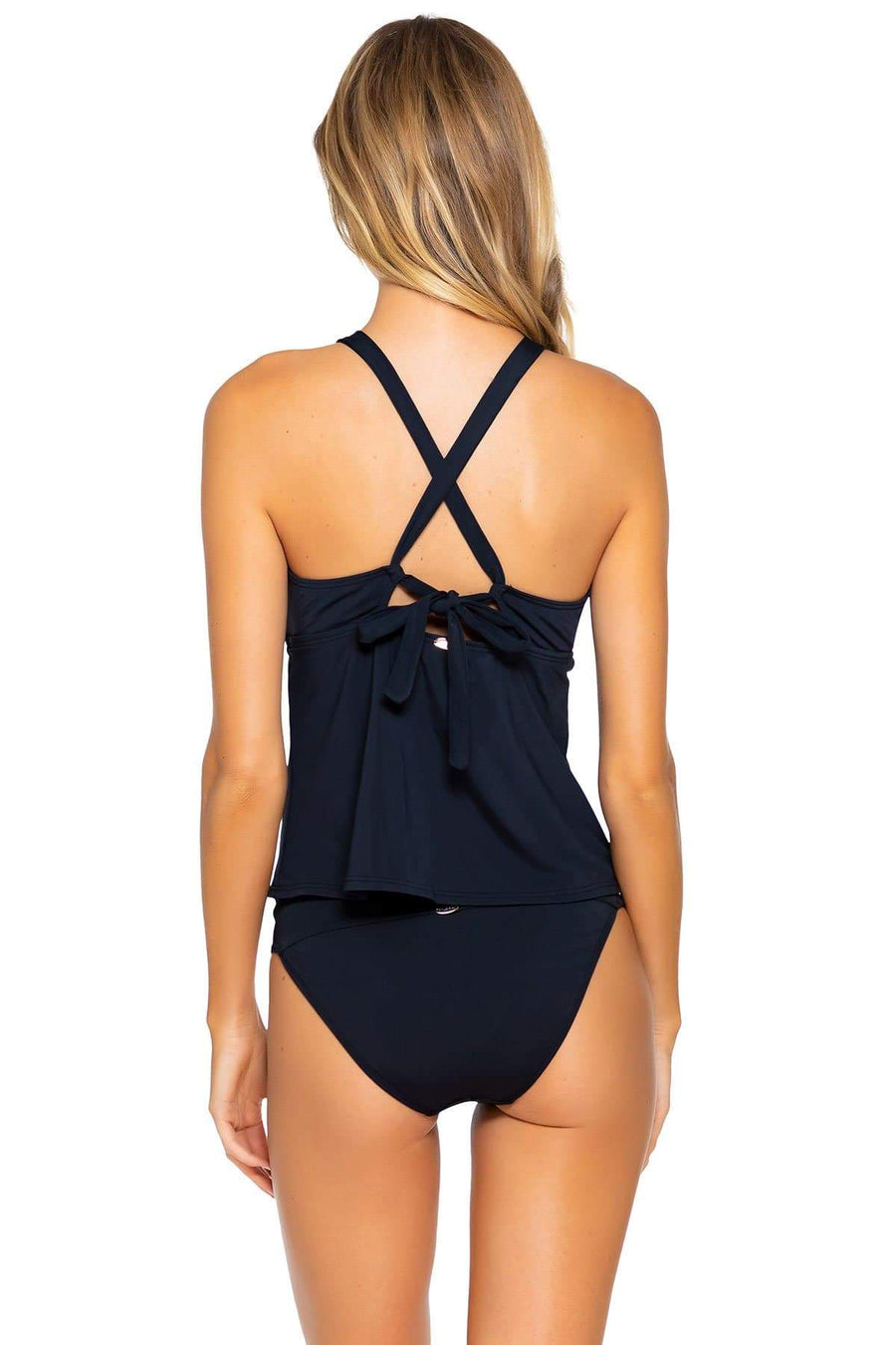 Sunsets Black Mia Tankini Top - Key West Swimwear