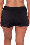 Sunsets Escape Black Seagrass Texture Laguna Swim Short