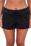 Sunsets Escape Black Seagrass Texture Laguna Swim Short