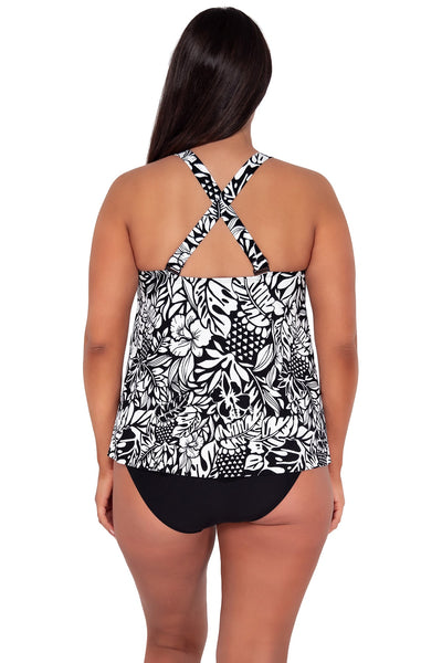 Sunsets Escape Caribbean Seagrass Texture Sadie Tankini Top