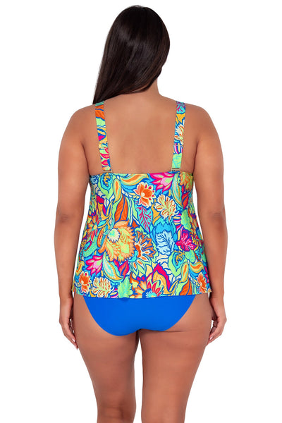 Sunsets Escape Fiji Sandbar Rib Sadie Tankini Top