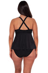 Sunsets Escape Black Seagrass Texture Marin Tankini Top