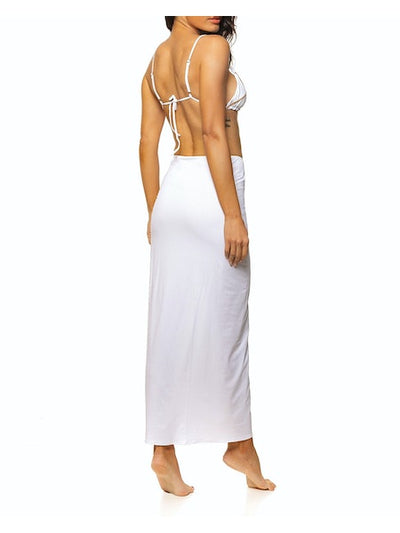 SALE Guria Side Slit White Long Skirt