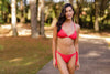 Guria Red Multi-Strings Triangle Top - Key West Swimwear