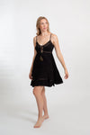 KOY Resort Miami Luxe Black Strappy Mini Dress