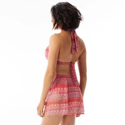 Coco Contours Summer Athena Draped Crochet Halter Top - Key West Swimwear