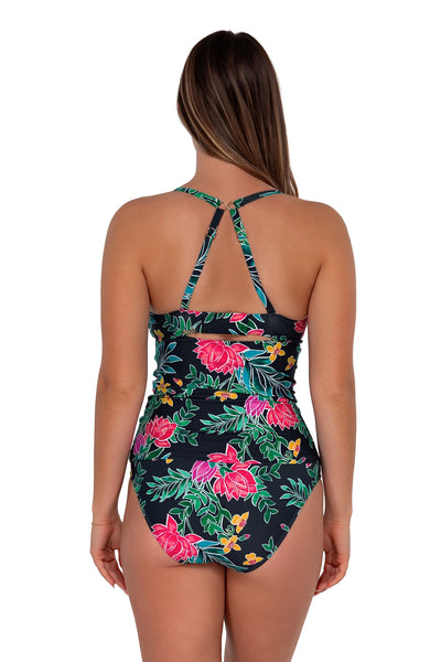 Sunsets Twilight Blooms Serena Tankini Top