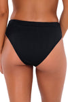 B Swim Black Baja Rib Margot Bottom