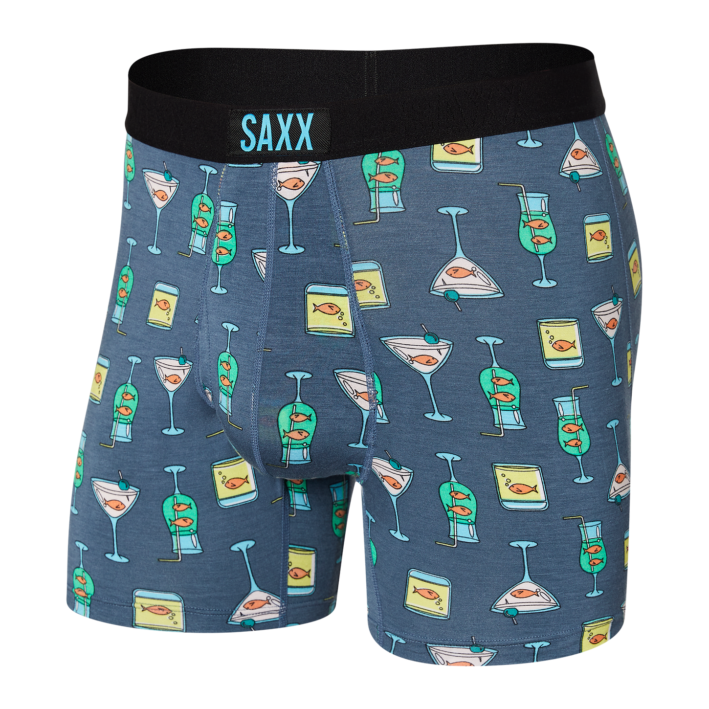 SAXX Underwear Ultra Nautical Nightcap Blue - Key West Swimwear