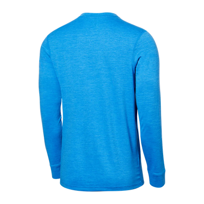 SAXX DropTemp All Day Cooling Racer Blue Heather Long Sleeve