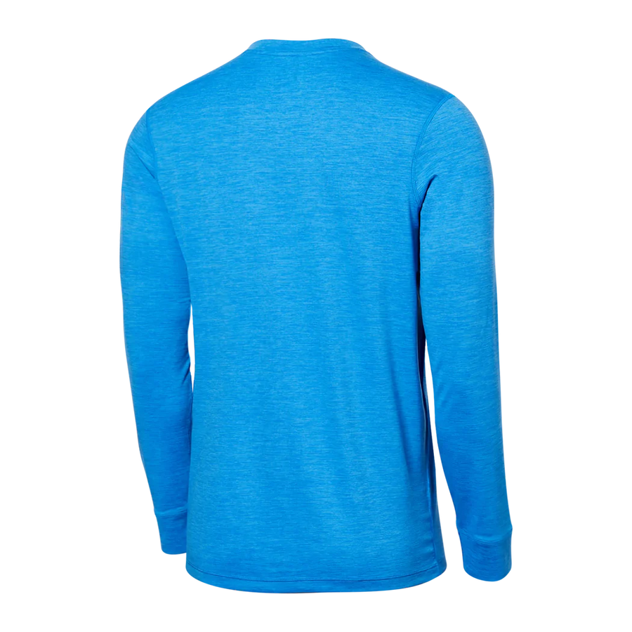 SAXX DropTemp All Day Cooling Racer Blue Heather Long Sleeve