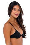 B Swim Black Baja Rib Macie Top