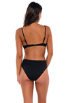 B Swim Black Baja Rib Macie Top