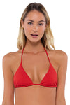 B Swim Camellia Twist Rib Bermuda Triangle Top