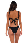 B Swim Black Baja Rib Cassidy Top