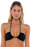 B Swim Black Baja Rib Sasha Top