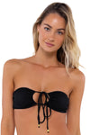 B Swim Black Baja Rib Sasha Top