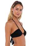 B Swim Black Baja Rib Sasha Top