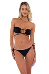 B Swim Black Baja Rib Sasha Top